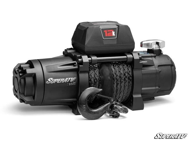 12,000 LB. WINCH (WITH WIRELESS REMOTE & SYNTHETIC ROPE)
