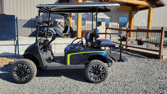 2018 EZGO RXV 48v Custom Lifted - Navy and Green *SOLD*