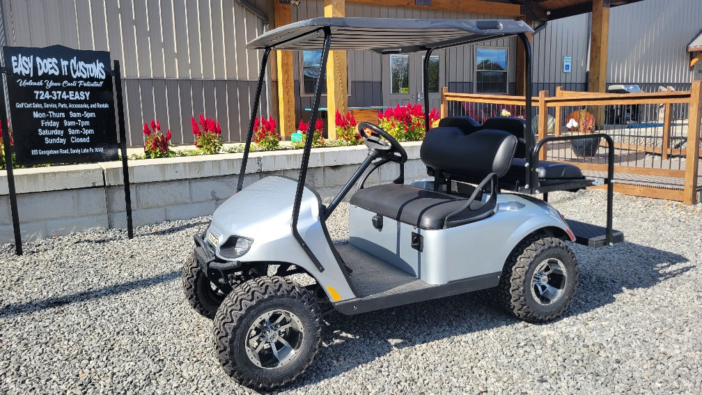 2018 EZGO TXT 48v - Silver with Brush Guard