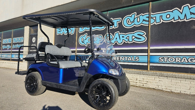 EZGO RXV 48v - New Electric Blue body with custom seats
