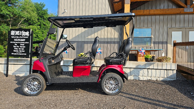 2024 Sierra AX4 - Lithium Granite Red with Black Seats and Chrome Wheels *SOLD*