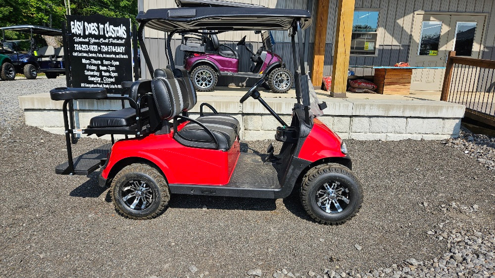 EZGO RXV 48v - New Flame Red body with Premium Seats