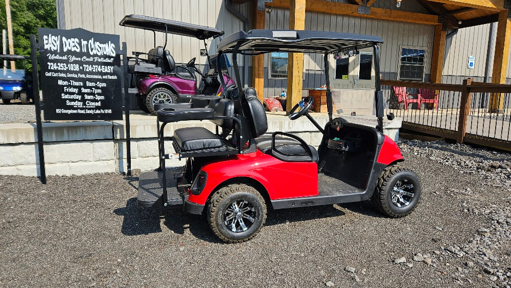 EZGO RXV 48v - New Flame Red body with Premium Seats