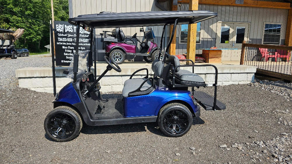 EZGO RXV 48v - New Electric Blue body with custom cool touch seats *SOLD*