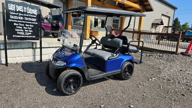 EZGO RXV 48v - New Electric Blue body with custom cool touch seats *SOLD*