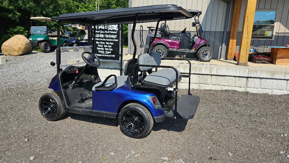 EZGO RXV 48v - New Electric Blue body with custom cool touch seats *SOLD*