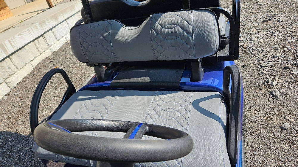 EZGO RXV 48v - New Electric Blue body with custom cool touch seats *SOLD*