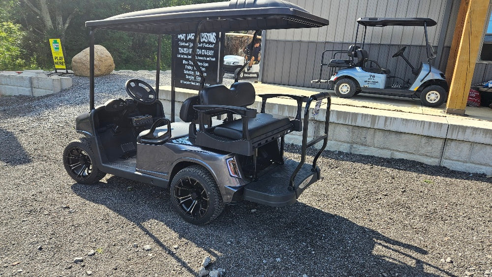 Electric EZGO RXV Golf Cart - Charcoal Metallic APEX Body *SOLD*