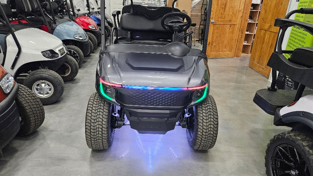 Electric EZGO RXV Golf Cart - Charcoal Metallic APEX Body *SOLD*