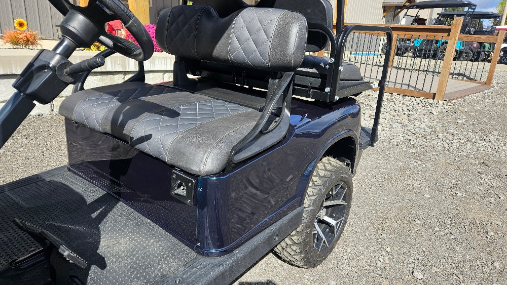 Electric EZGO RXV Golf Cart - Deep Sea Metallic APEX Body