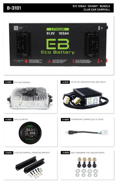 ECO Lithium Battery 51.2V 105Ah "Skinny"