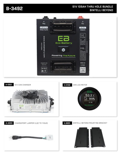 ECO Lithium Battery Bundle 51.2V 105Ah "Thru-Hole"