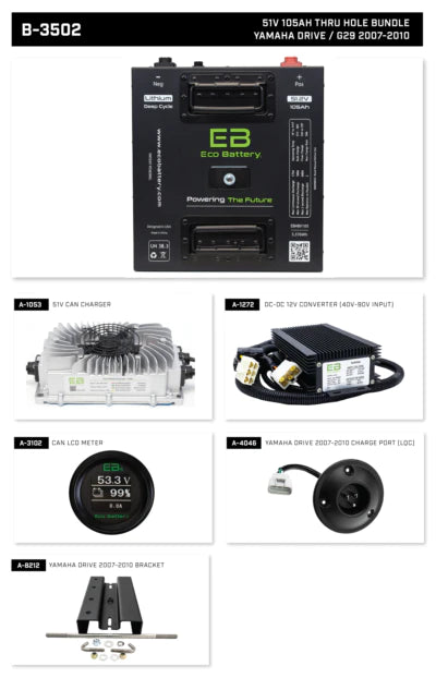 ECO Lithium Battery Bundle 51.2V 105Ah "Thru-Hole"