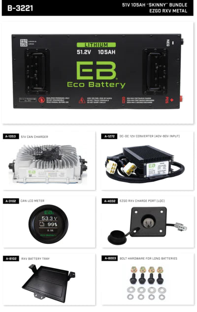 ECO Lithium Battery 51.2V 105Ah "Skinny"