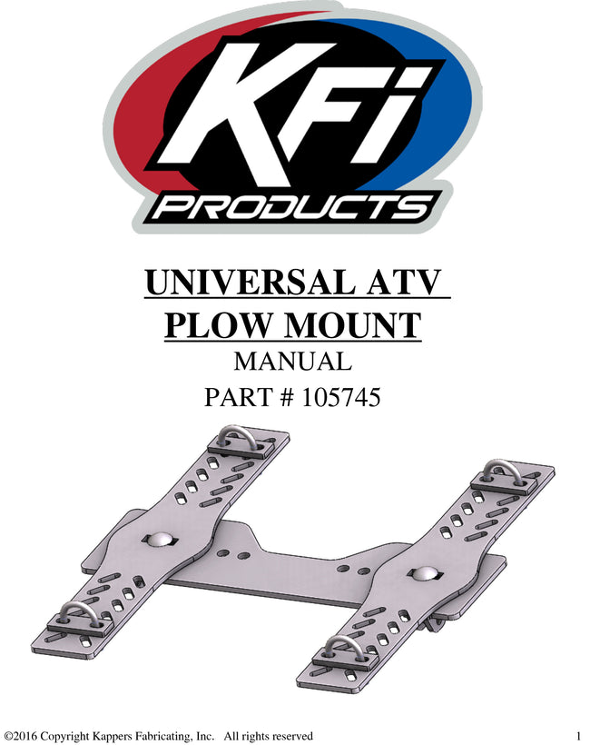 Hisun Forge 550 - 2016 ATV    KFI Plow Mount 105745