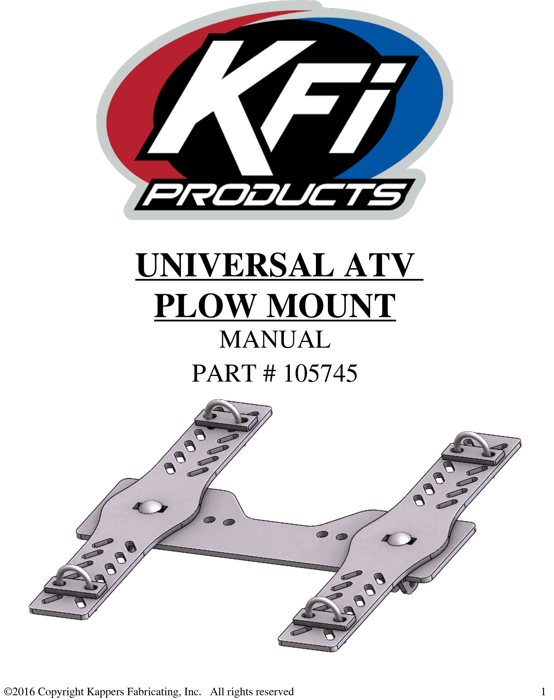 Universal ATV Plow Mount 105745 - Open Trail Plow Sales