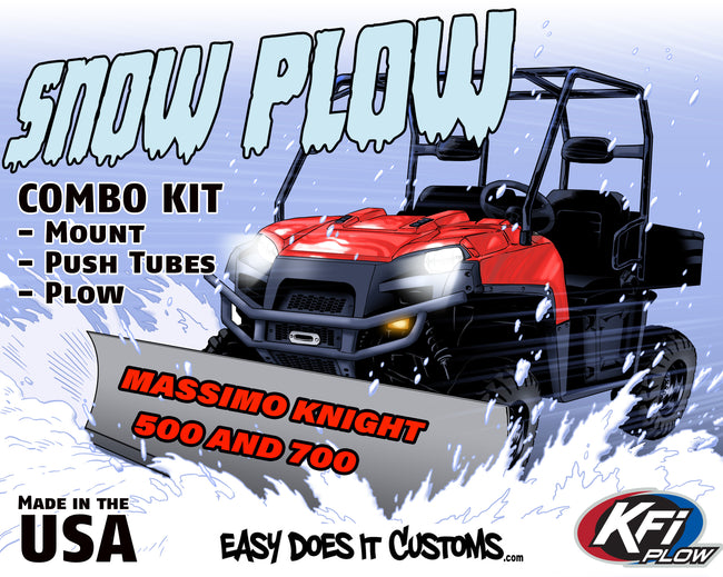 Massimo Knight 500 and 700 - All Years -- KFI Snow Plow Kit 106420