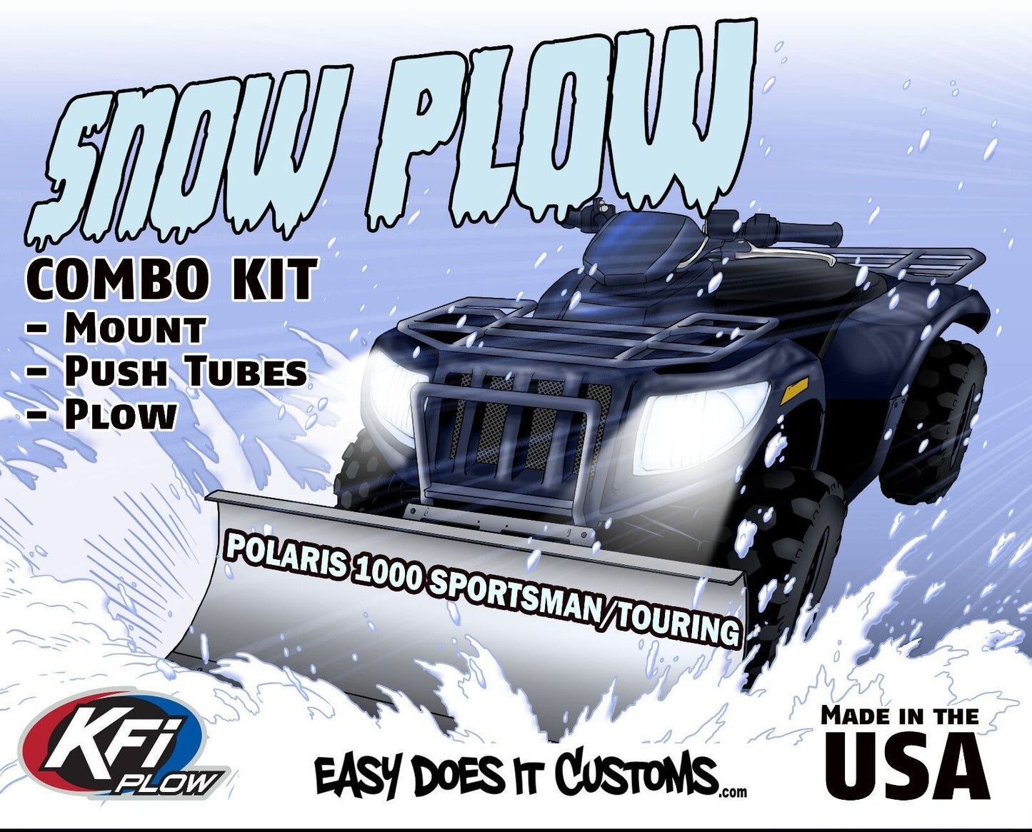 Polaris Sportsman 1000 XP S (55")- 2020-2024 ATV Snow Plow Kit 106185