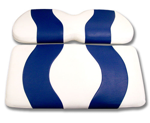 WAVE FRONT SEAT COVER PRECEDENT WHITE/BLUE