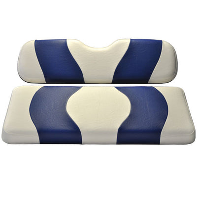 Madjax Rear seat cushion assembly White W/Blue Stripe (Genes