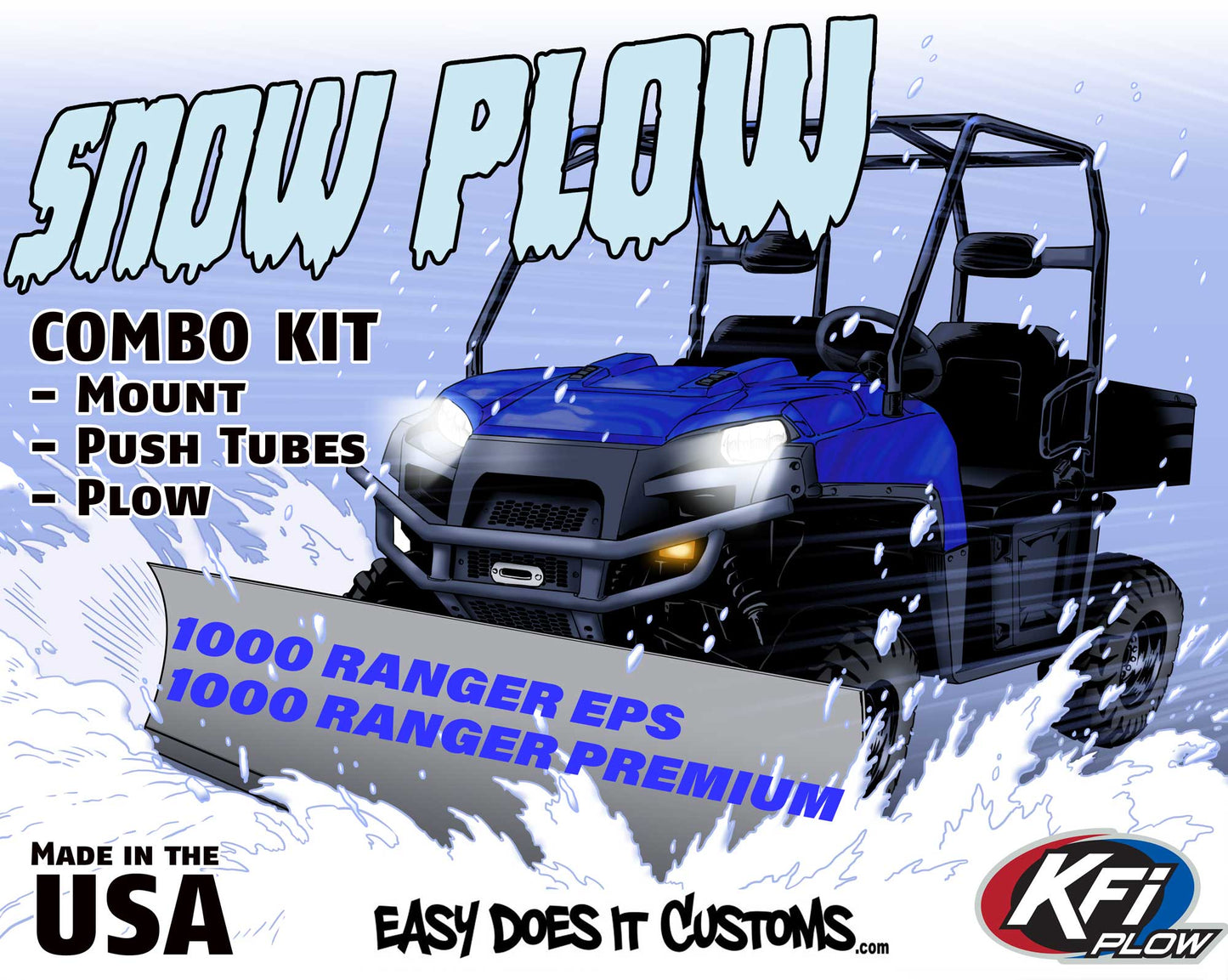 POLARIS 1000 Ranger EPS / 1000 Ranger Premium Full-Size 4x4 2020-2023 KFI Plow Mount 106345