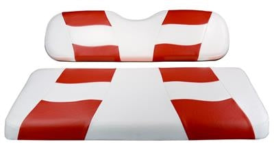 RIPTIDE White/Red Two-Tone Seat Cover for Yamaha Drive