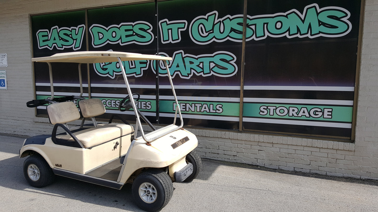 Gas Club Car DS with Custom Wheels *SOLD* – Easy Does It Customs LLC