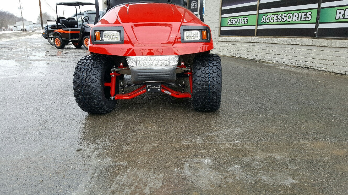 Phantom Body with Red Allsports Lift on a Club Car Precedent