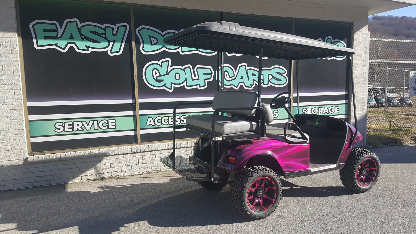 2012 EZGO TXT Electric Golf Cart - Pink Streak *SOLD*
