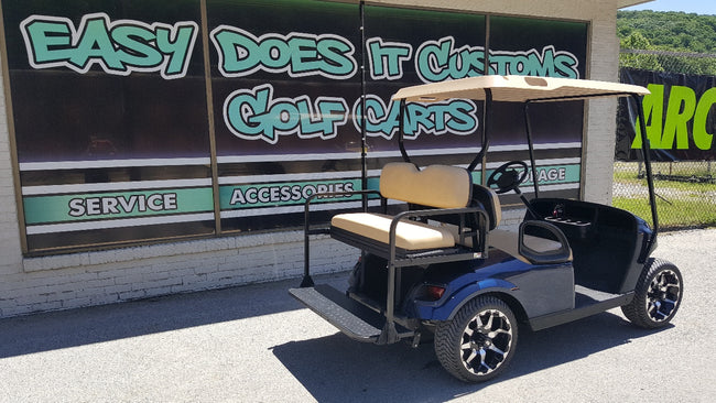 2015 EZGO TXT Electric Golf Cart with Patriot Blue Body - SOLD