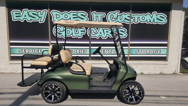 2014 Electric EZGO TXT Golf Cart with New Sage Green Body - SOLD