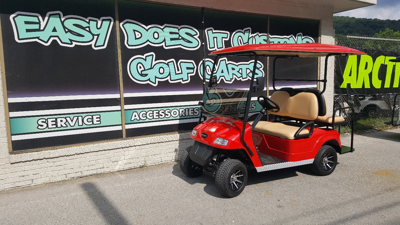 2018 Star EV Electric Golf Cart - Red - SOLD!