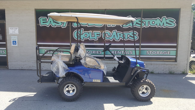 2018 Electric EZGO S4 Golf Cart - Electric Blue - SOLD