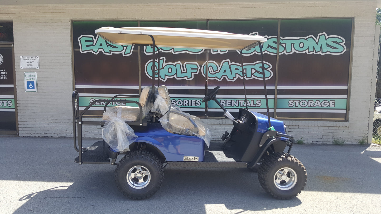 2018 Electric EZGO S4 Golf Cart - Electric Blue - SOLD