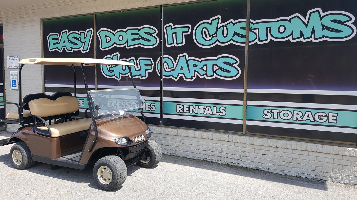 2014 Electric EZGO TXT Golf Cart with New Mocha Body - SOLD!