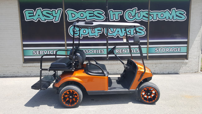 2015 Electric EZGO TXT Golf Cart with New Sunburst Orange Body *SOLD*