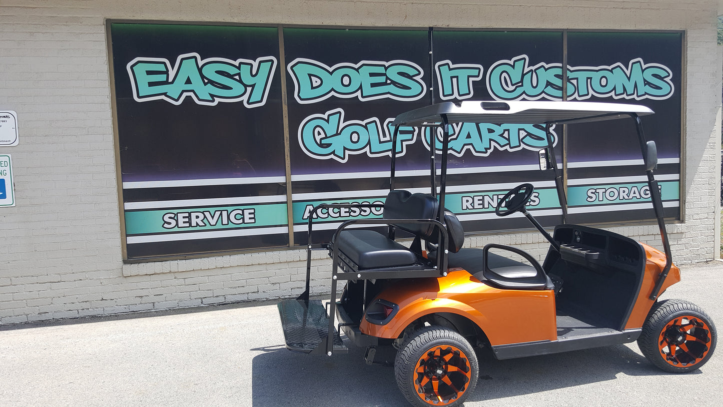 2015 Electric EZGO TXT Golf Cart with New Sunburst Orange Body *SOLD*