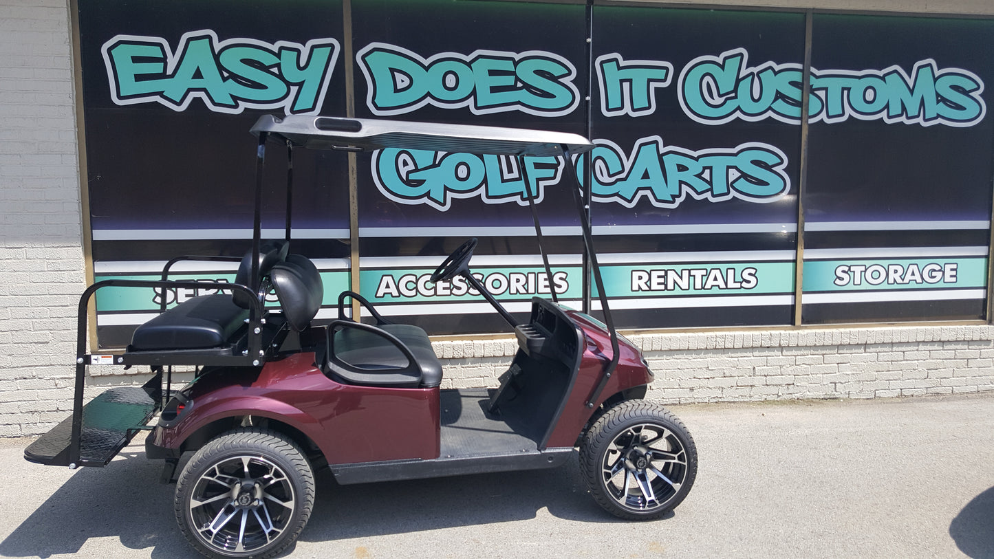2015 Electric EZGO TXT Golf Cart with New Burgundy Body - SOLD