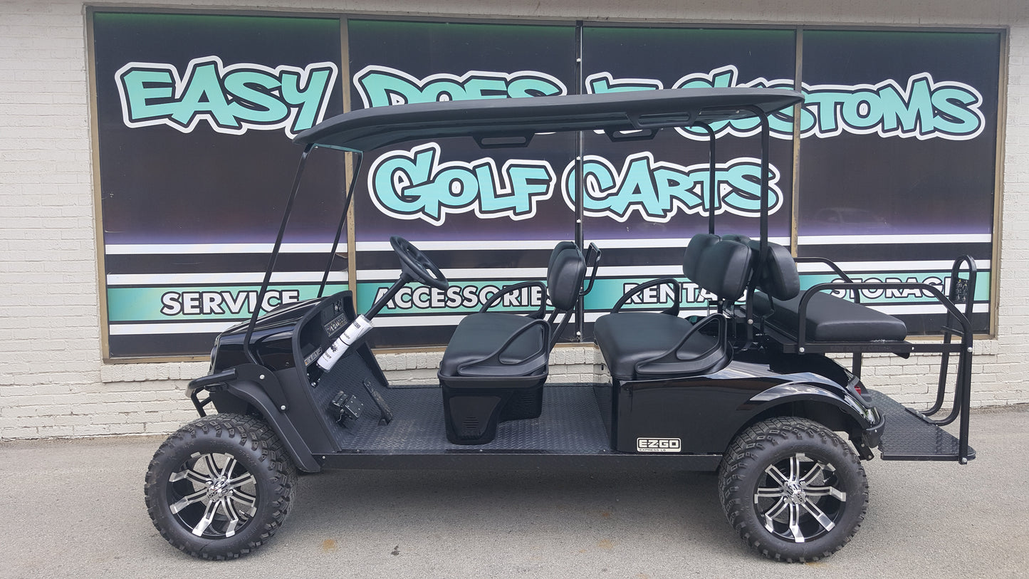 2018 Gas EZGO Golf Cart - Black 6 Passenger *SOLD*