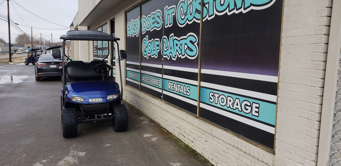 2019 GAS EZGO TXT VALOR Golf Cart - Blue *SOLD*