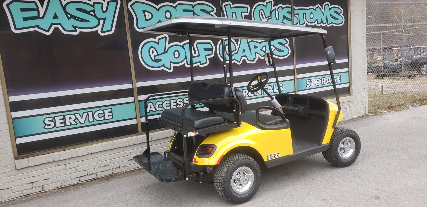 2019 GAS EZGO TXT VALOR GOLF CART - YELLOW *SOLD*