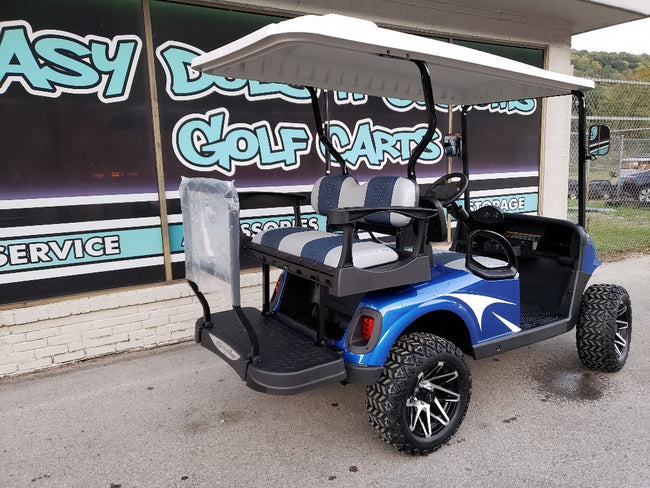 2015 EZGO RXV Golf Cart - Blue and White *SOLD*
