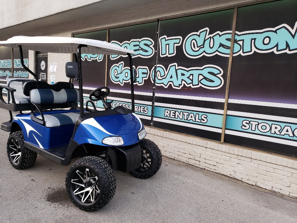 2015 EZGO RXV Golf Cart - Blue and White *SOLD*