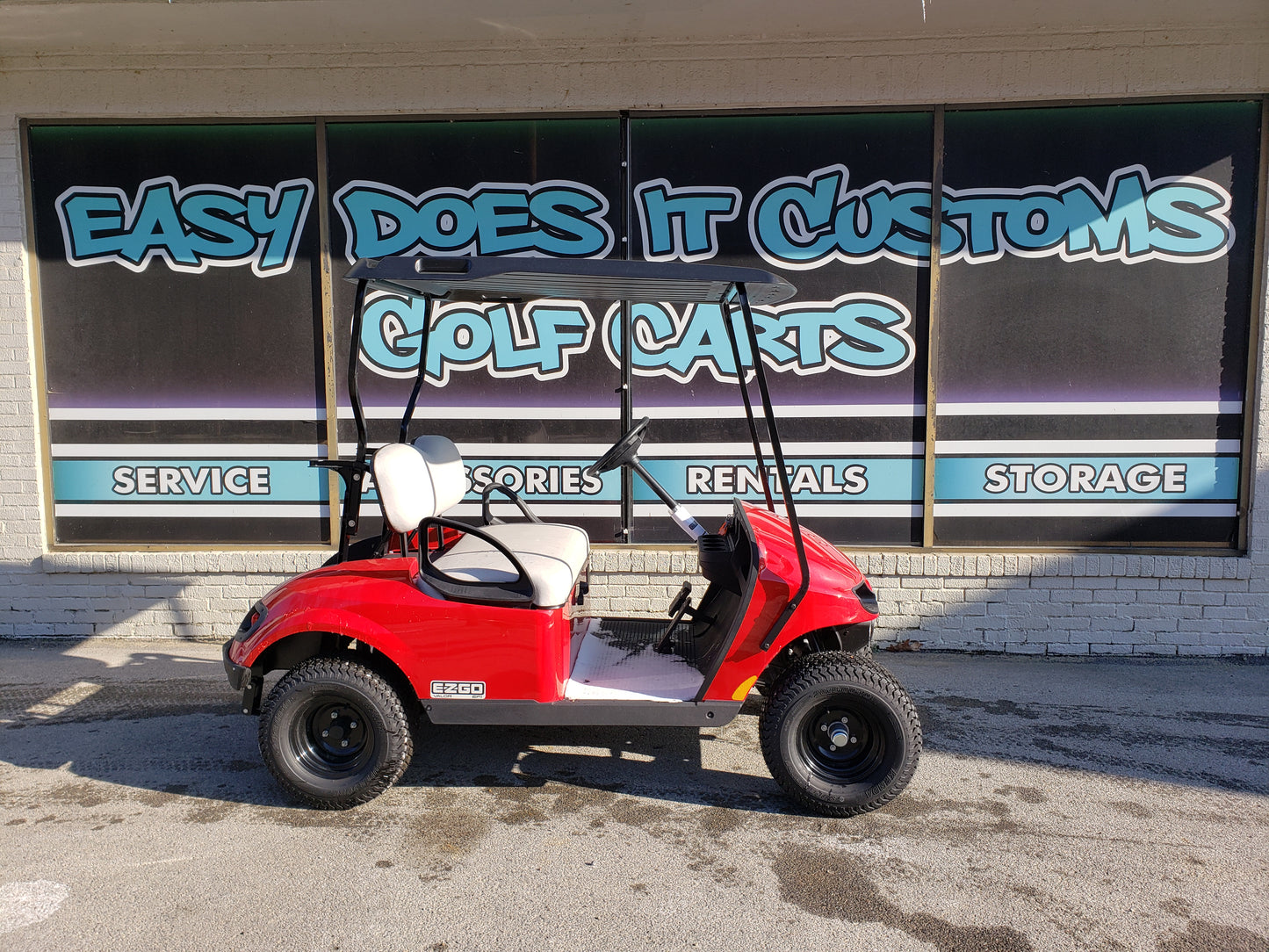 EZGO Valor EFI Gas Golf Cart - Red *SOLD*