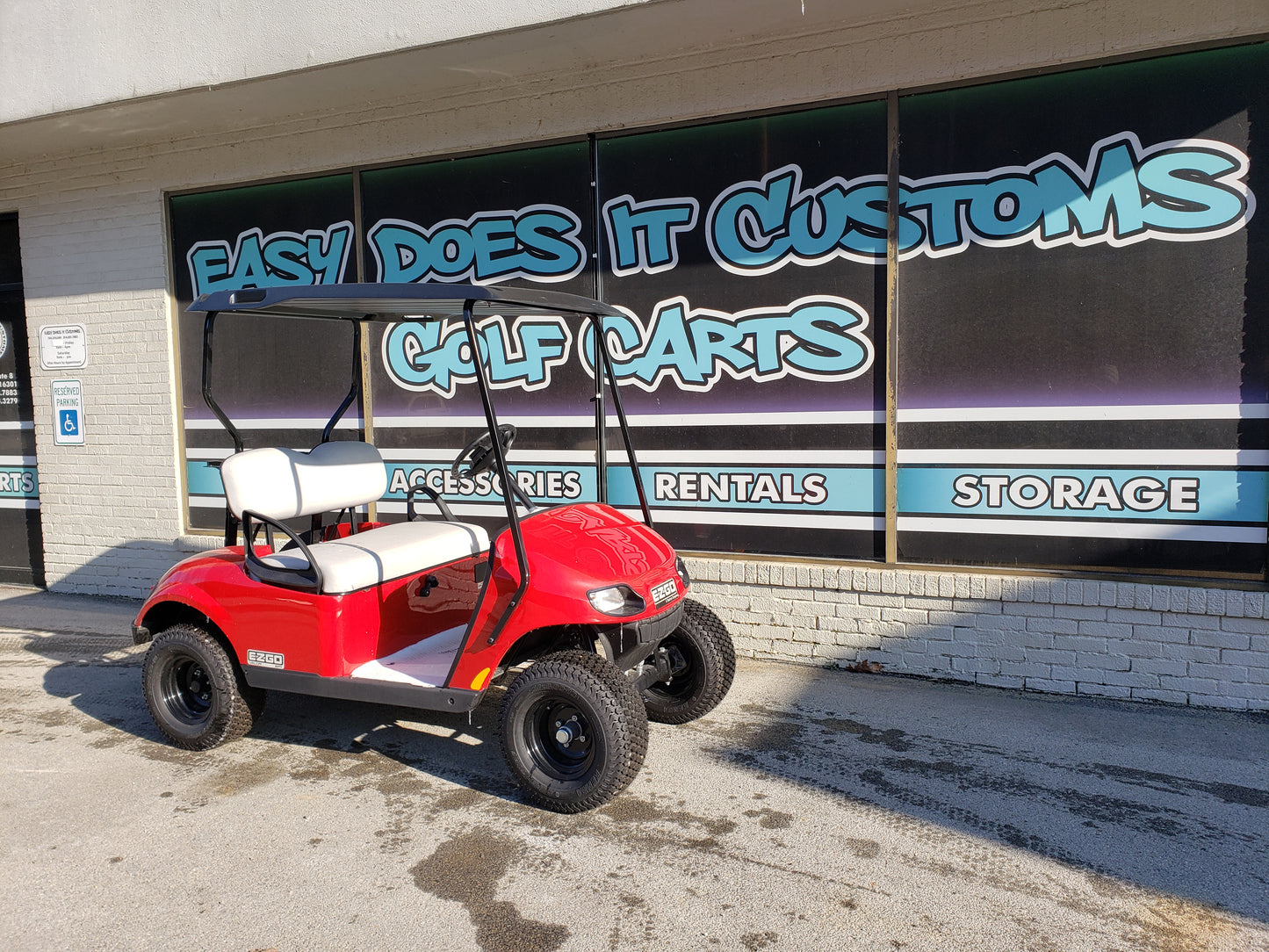 EZGO Valor EFI Gas Golf Cart - Red *SOLD*