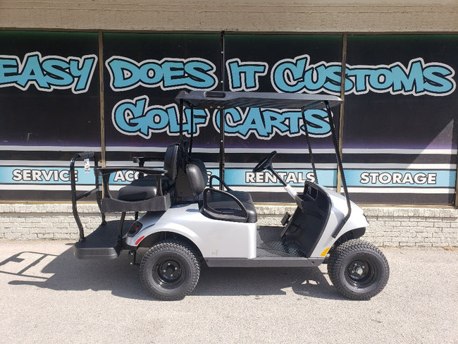 2021 EZGO Valor Ex1 Gas Golf Cart - Silver w/ Upgraded Rear Seat *SOLD*