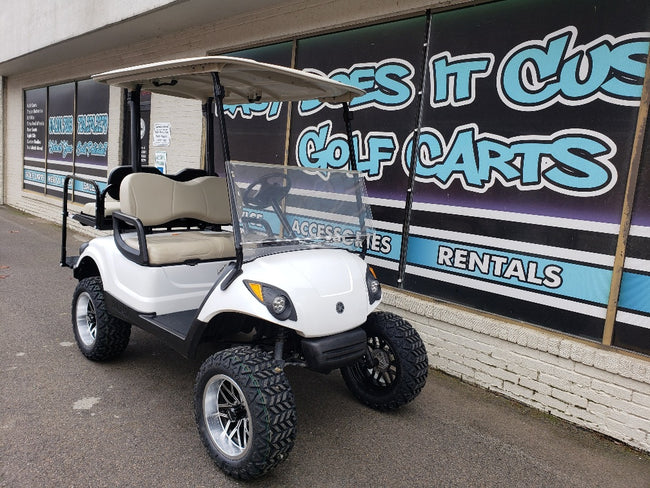2014 Yamaha Drive G29 - White Lifted Gas Golf Cart *SOLD*
