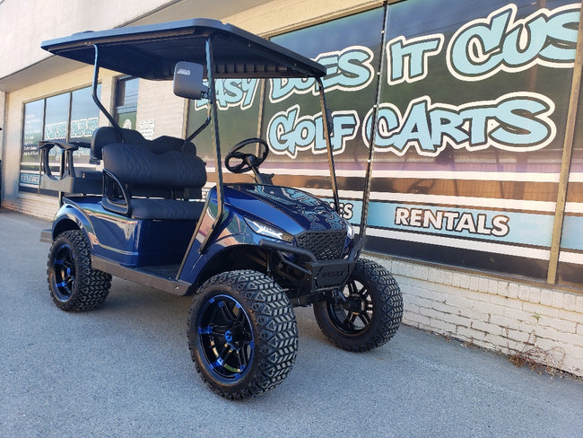 EZGO TXT Electric 48v Custom Golf Cart - Blue Storm *SOLD*