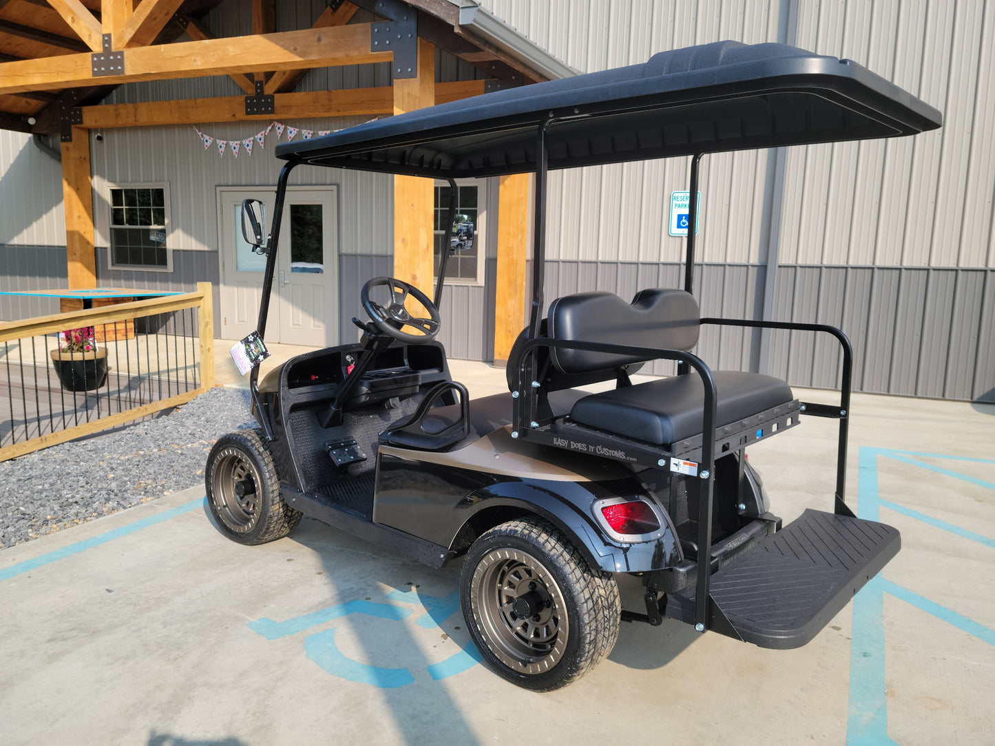 2017 EZGO TXT 48v Custom Black and Bronze Golf Cart *SOLD*