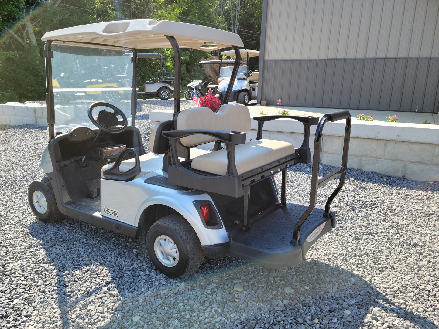 EZGO RXV Electric 48v with Upgraded Rear Flip Seat *SOLD*